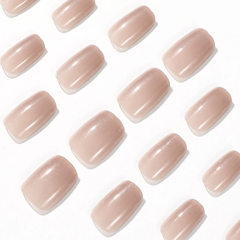 Glossy Nude Gel Nail Set Stornfield