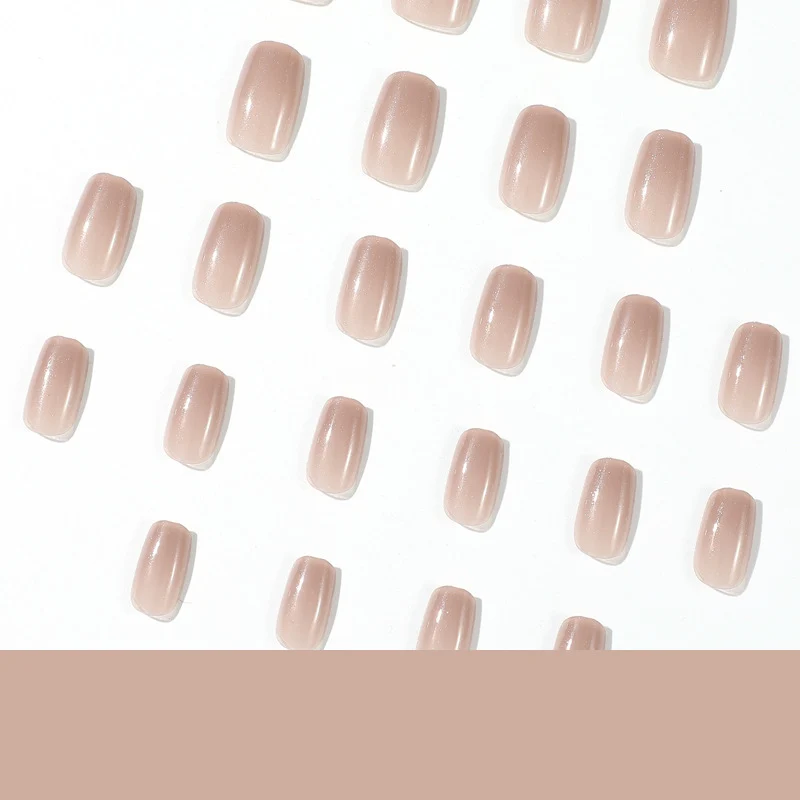 Glossy Nude Gel Nail Set Stornfield