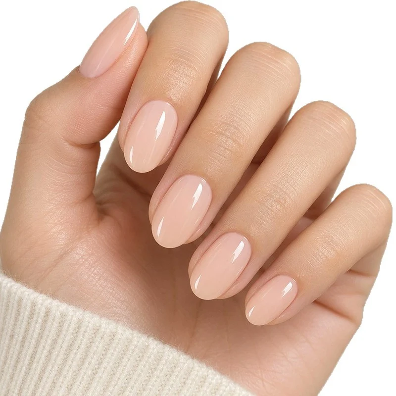 Glossy Natural Nail Enhancements Stornfield