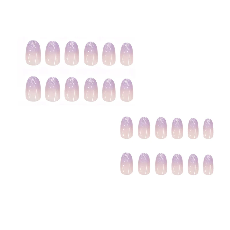 Glossy Gradient Gel Nail Enhancements Stornfield