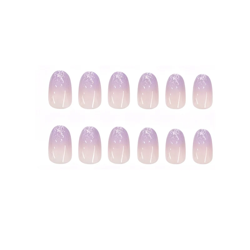 Glossy Gradient Gel Nail Enhancements Stornfield