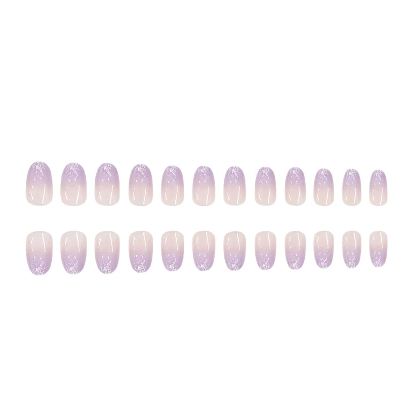 Glossy Gradient Gel Nail Enhancements Stornfield