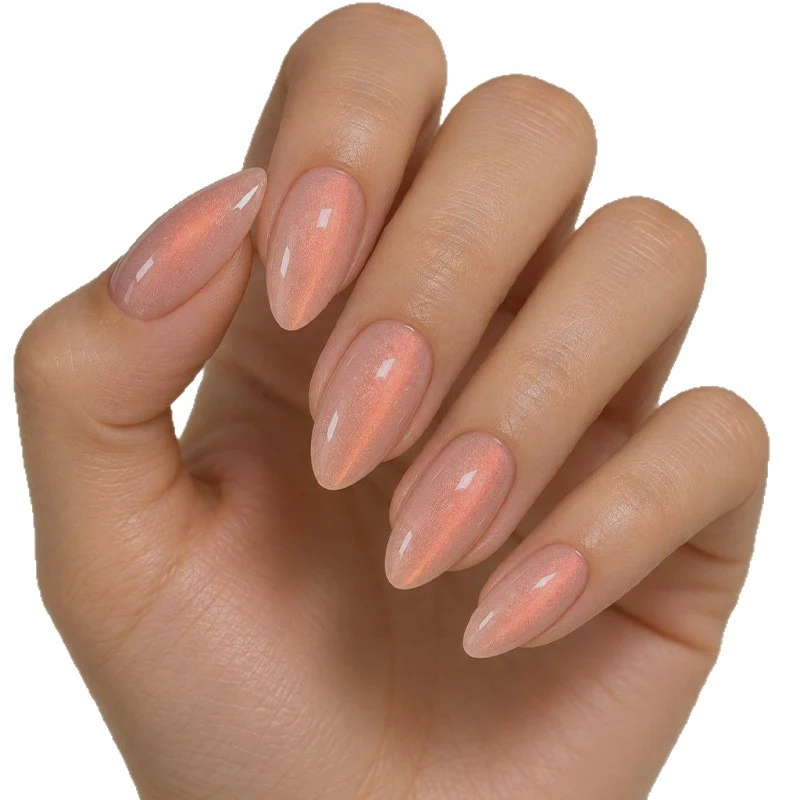 Glossy Almond-Shaped Press-On Nail Set Stornfield