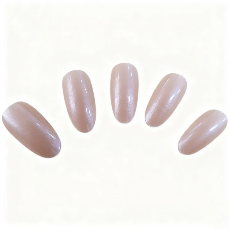 Glossy Almond-Shaped Nail Extensions Stornfield