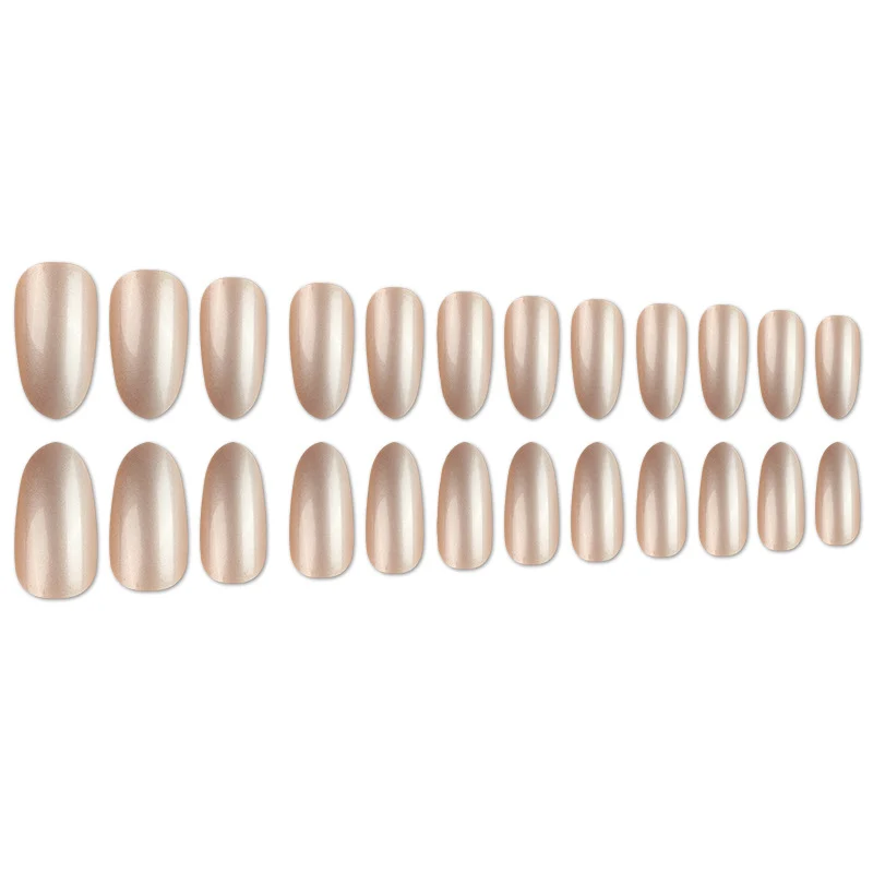 Glossy Almond-Shaped Nail Extensions Stornfield