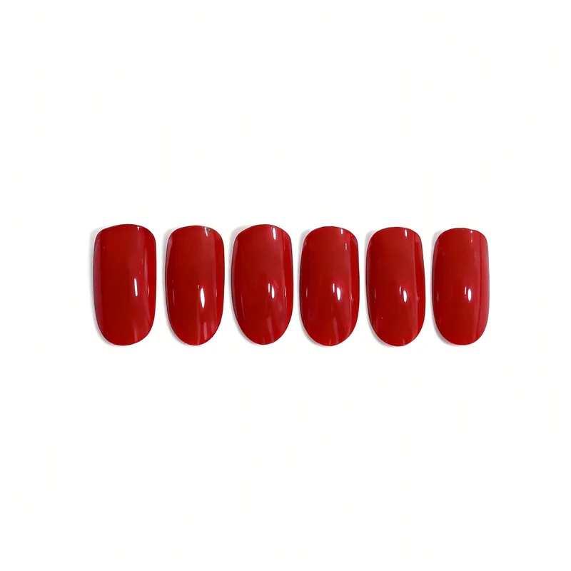 Glossy Almond Shaped Nail Extensions Stornfield