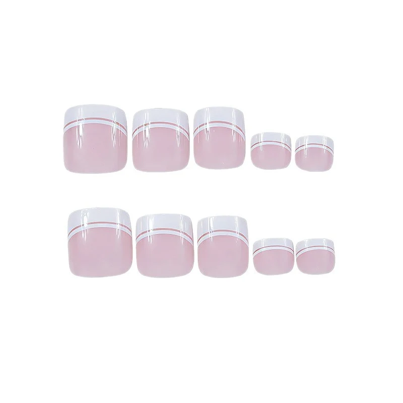 French Tip Pediküre Nagelkunst Karnz