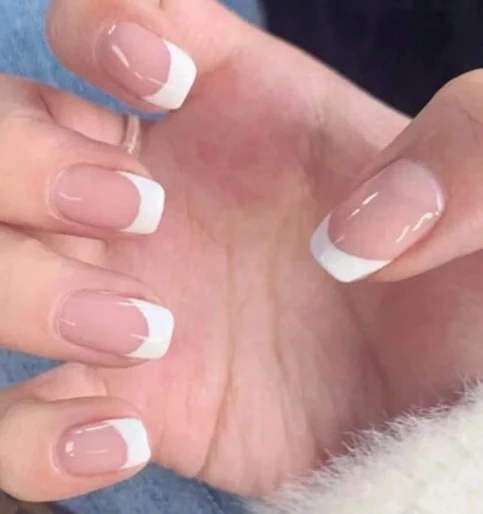 Französische Tipp Acryl-Nagelverlängerungen Karnz