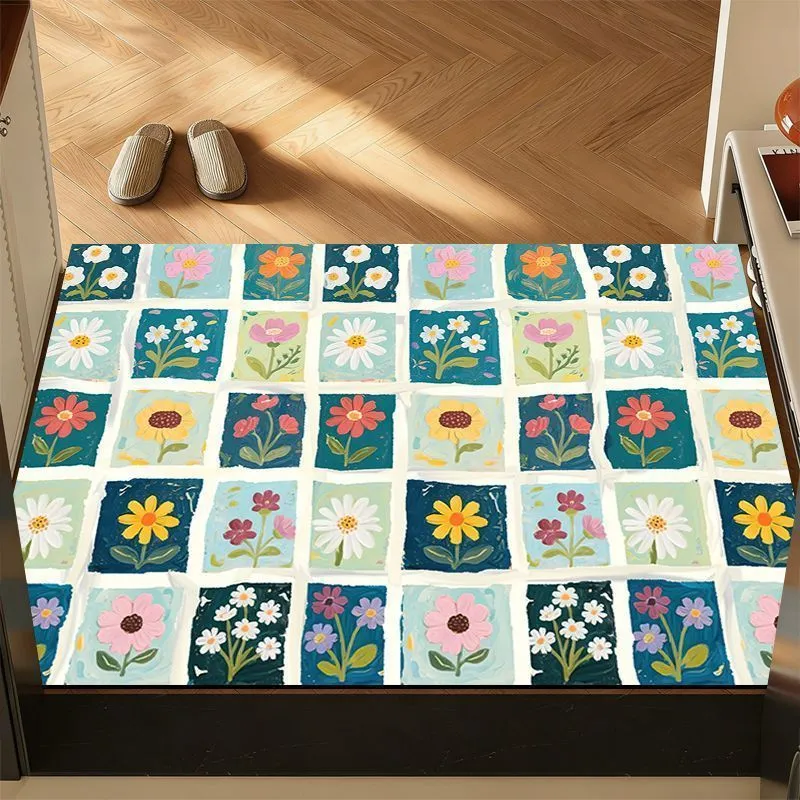 Dekorativer floraler Teppich
