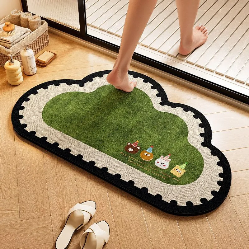 Dekorative Wolkenförmige Teppich