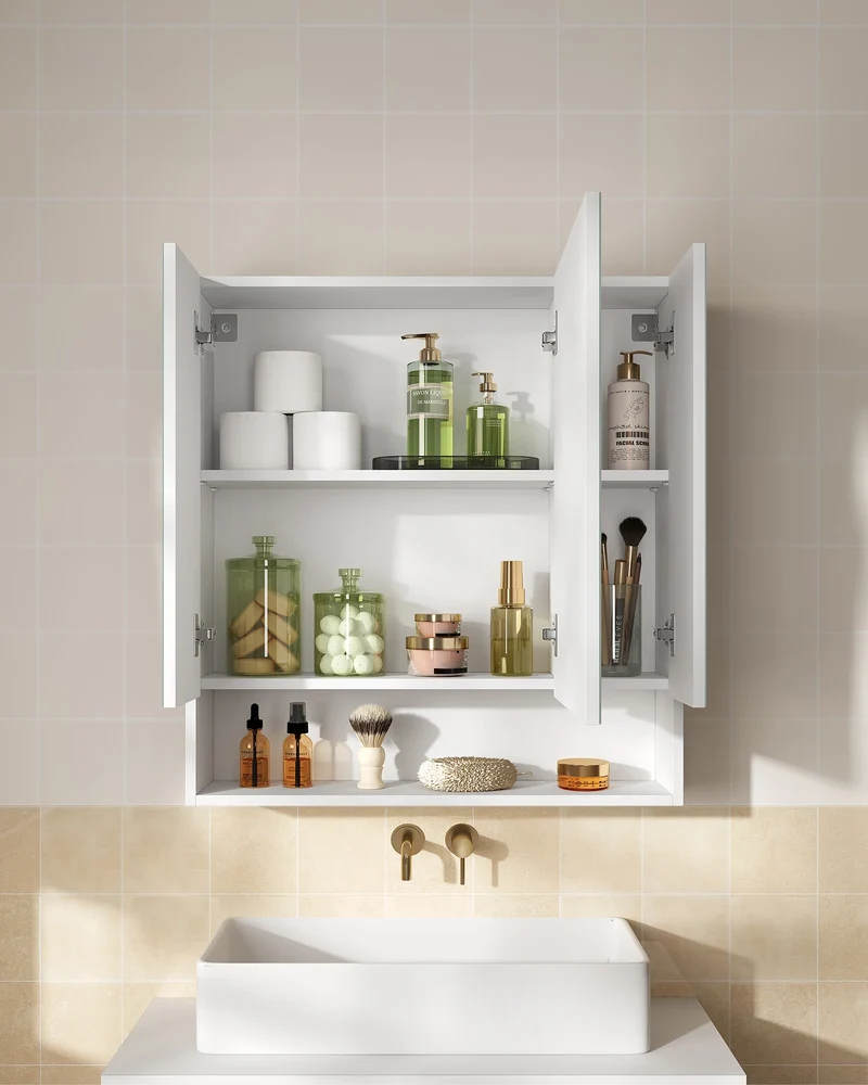Badezimmerschrank, verstellbar