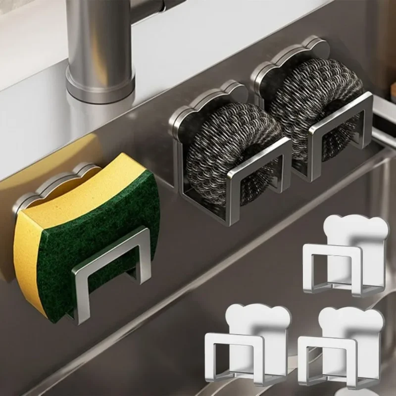 Selbstklebender Schwammhalter für das Spülbecken