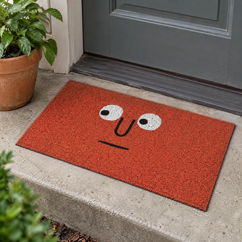 Fußmatte mit Gesichtsmotiv 40x60 bis 60x90 cm – Rutschfeste Schmutzfangmatte für den Eingang