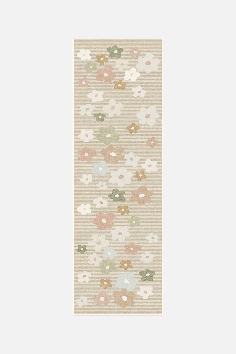 Blumenwiese Taupe Teppich