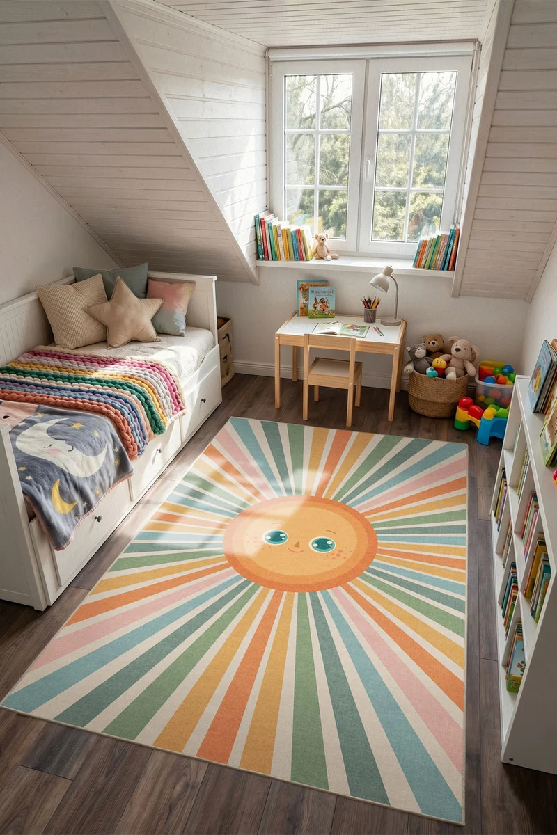 Sonne Bunt Teppich