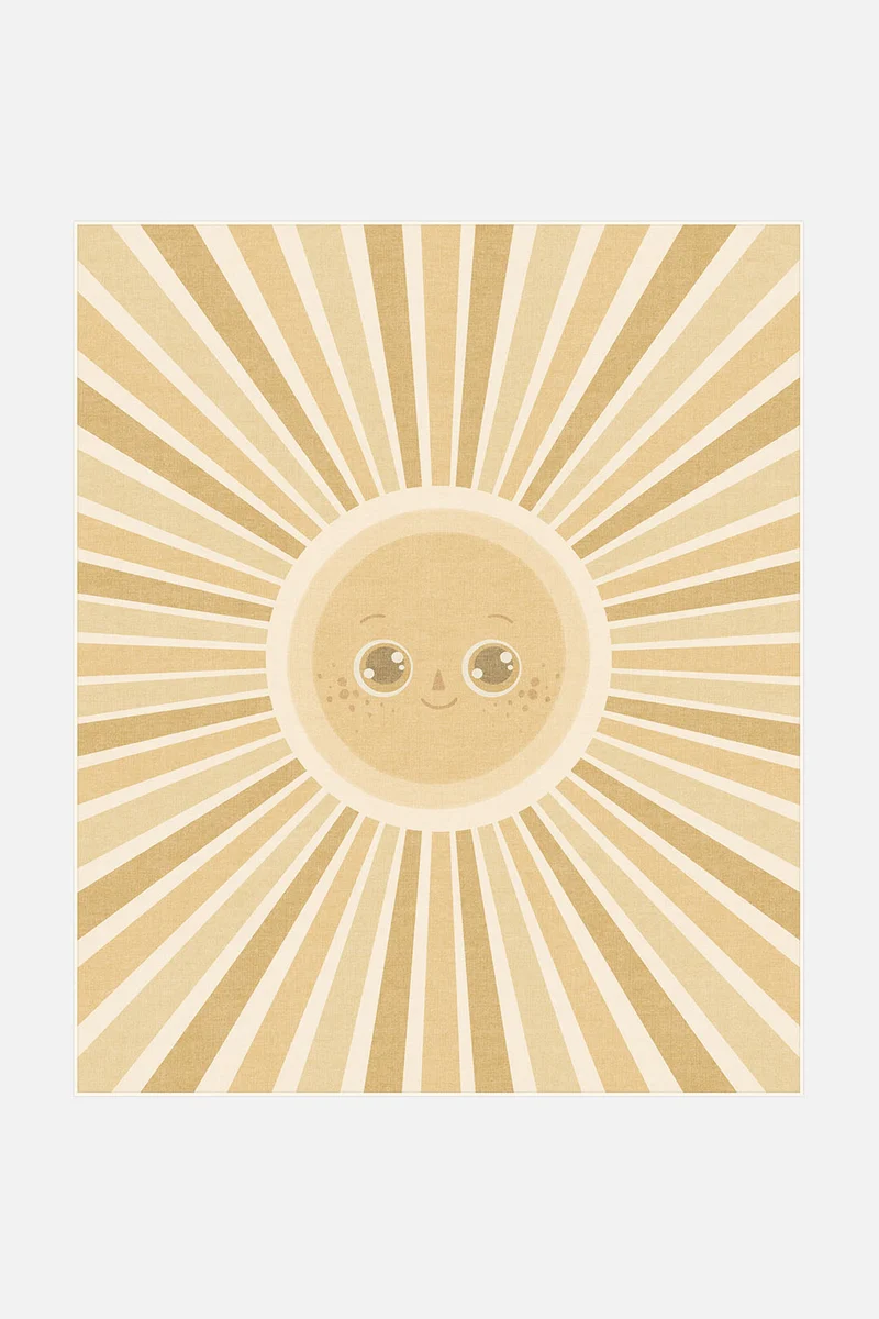 Sonne Gelb Teppich