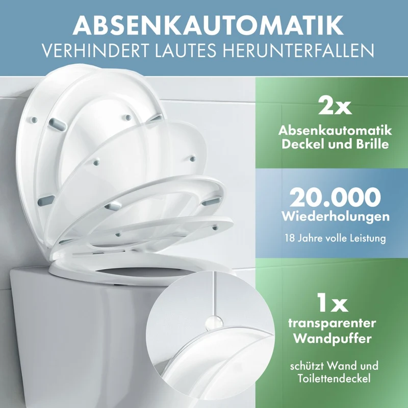 DomuSPA TOILETTENDECKEL Brimnes mit Absenkautomatik