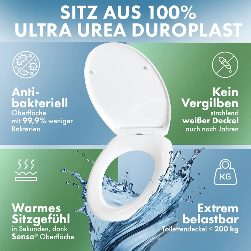 DomuSPA TOILETTENDECKEL Brimnes mit Absenkautomatik