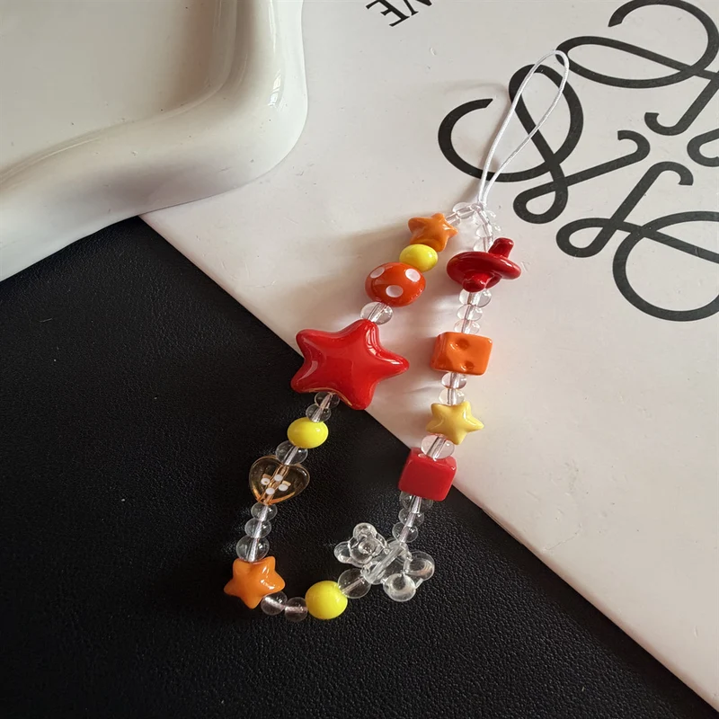 Farbenfrohe Perlencharms Halskette Karnz 1790135794