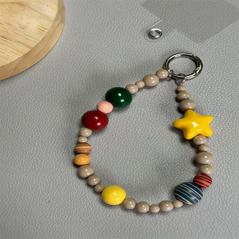 Farbenfroher Perlen-Charm-Schlüsselanhänger Karnz