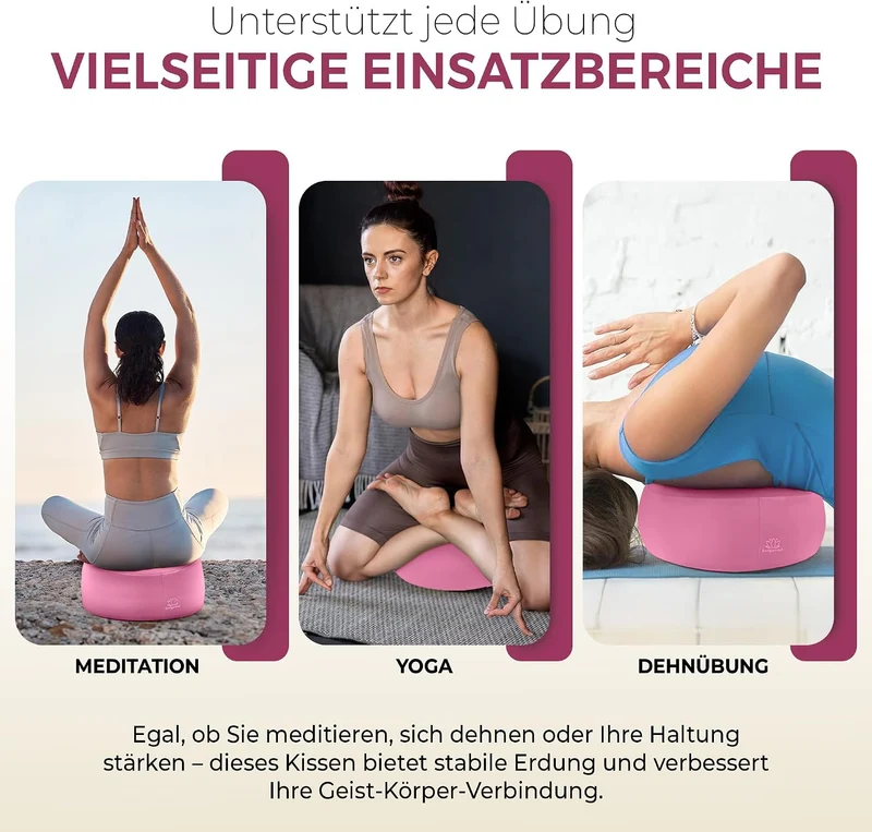 Yoga Meditationskissen - Ergonomisches Bodenkissen zur Entspannung