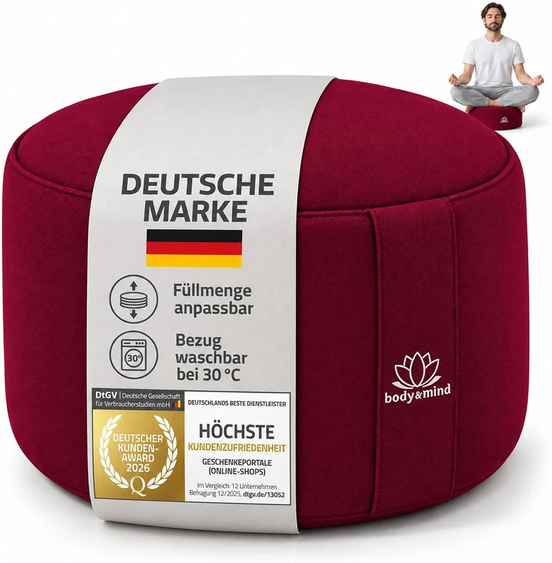Yoga Meditationskissen - Ergonomisches Bodenkissen zur Entspannung