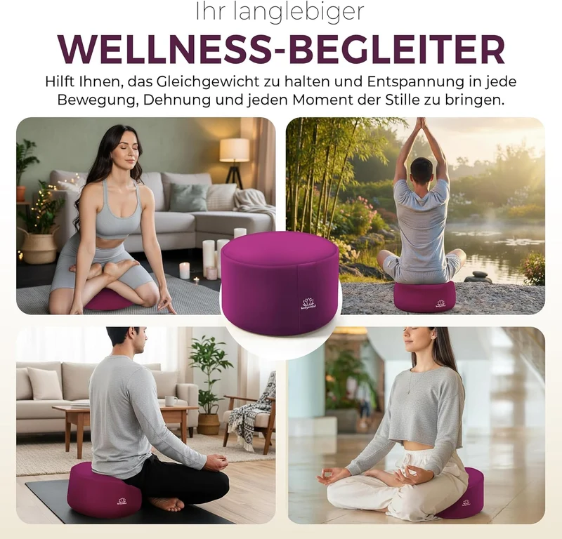 Yoga Meditationskissen - Ergonomisches Bodenkissen zur Entspannung