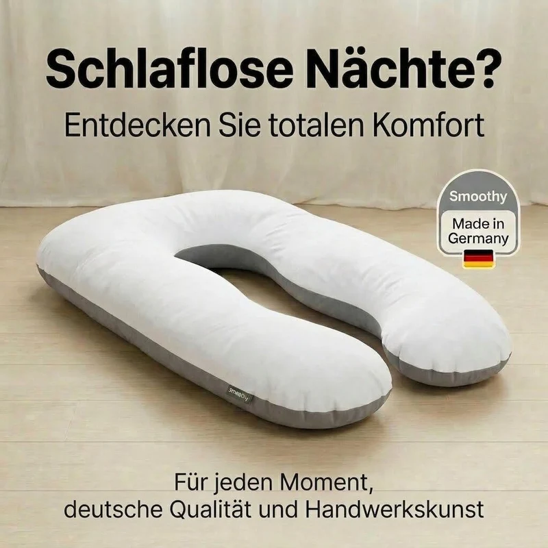 U-Form Schwangerschaftskissen & Seitenschläferkissen Stillkissen