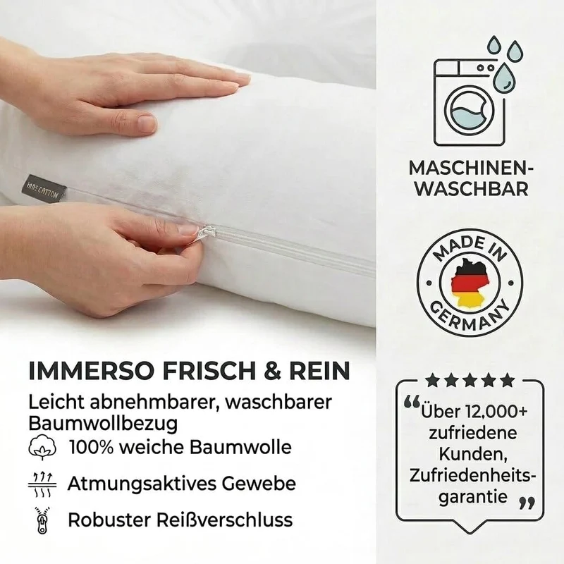 U-Form Schwangerschaftskissen & Seitenschläferkissen Stillkissen