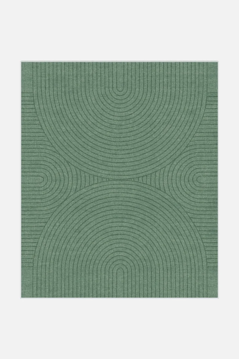 Zen Grün Teppich