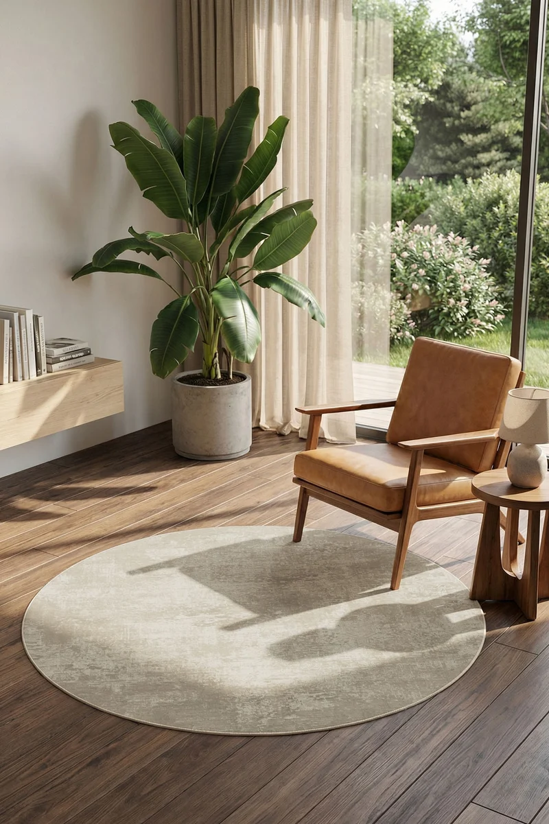 Asche Beige Teppich