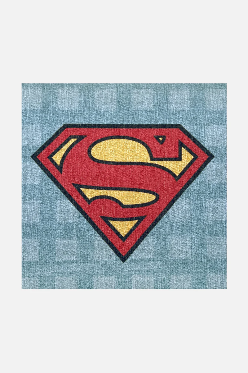 Superman™ Gitter Blau Teppich