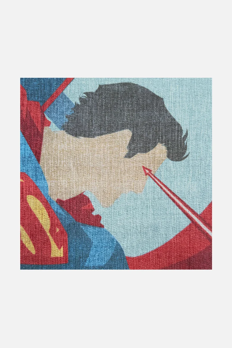 Superman™ Laser Blau Teppich