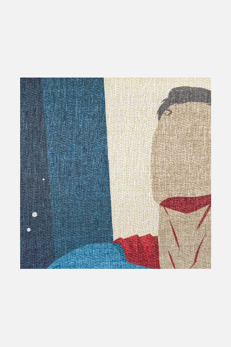 Superman™ Weltraum Dunkelblau Teppich