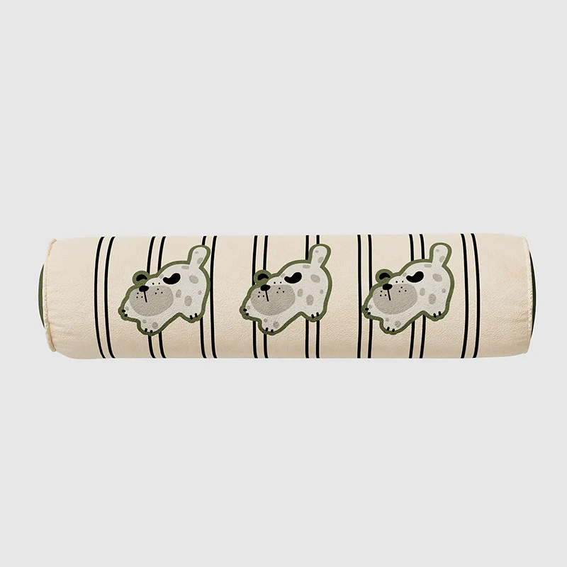 Plush Orthopedic Pet Bed Mat with Cartoon Dog Print