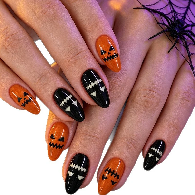 Halloween-Themen Stiletto-Nagelkunst Karnz