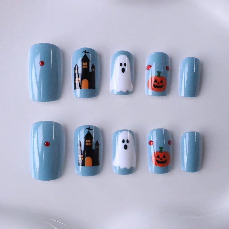 Halloween-Themen Press-On Nagelkunst Set Karnz