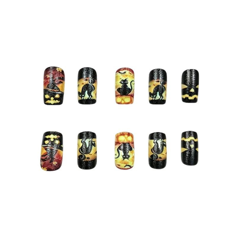 Halloween-Themen Press-On Nagelkunst Karnz