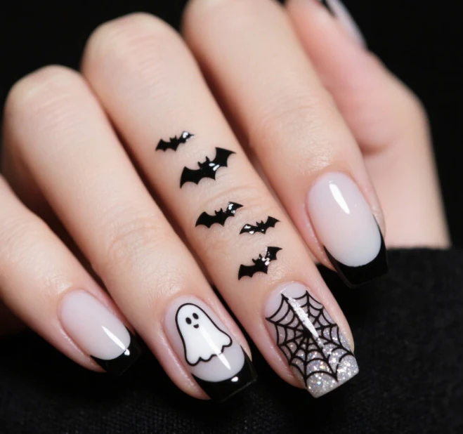 Halloween-Themen-Nagelkunstverlängerungen Karnz