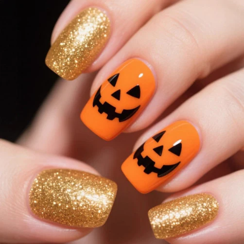 Halloween-Themen Nagelkunst Karnz