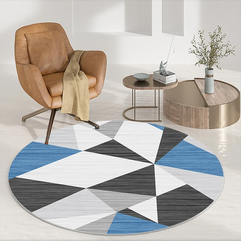 Abstract Patterned Round Area Rug Stornfield