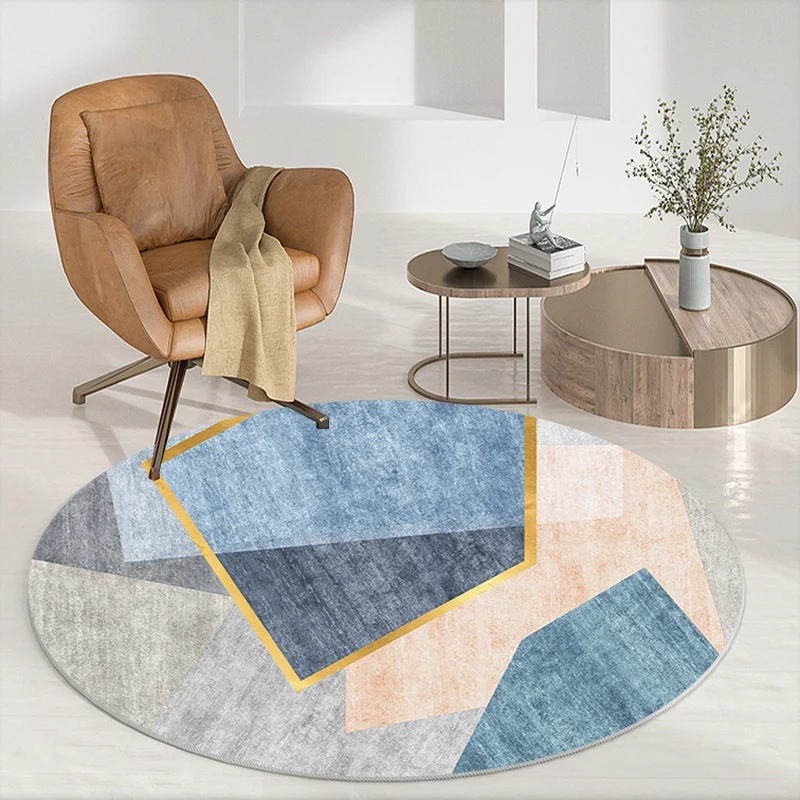Abstract Patterned Round Area Rug Stornfield