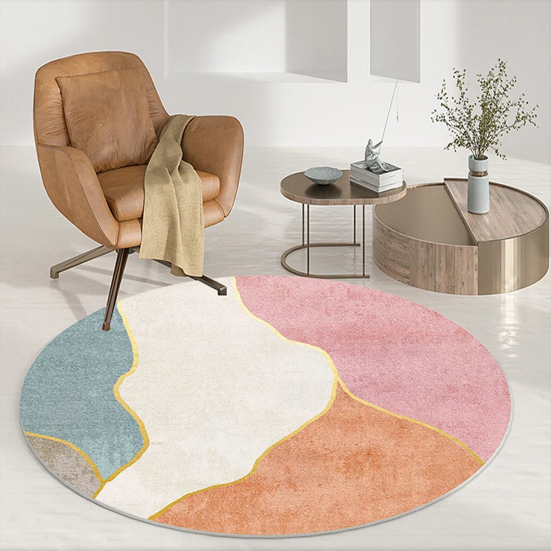 Abstract Patterned Round Area Rug Stornfield