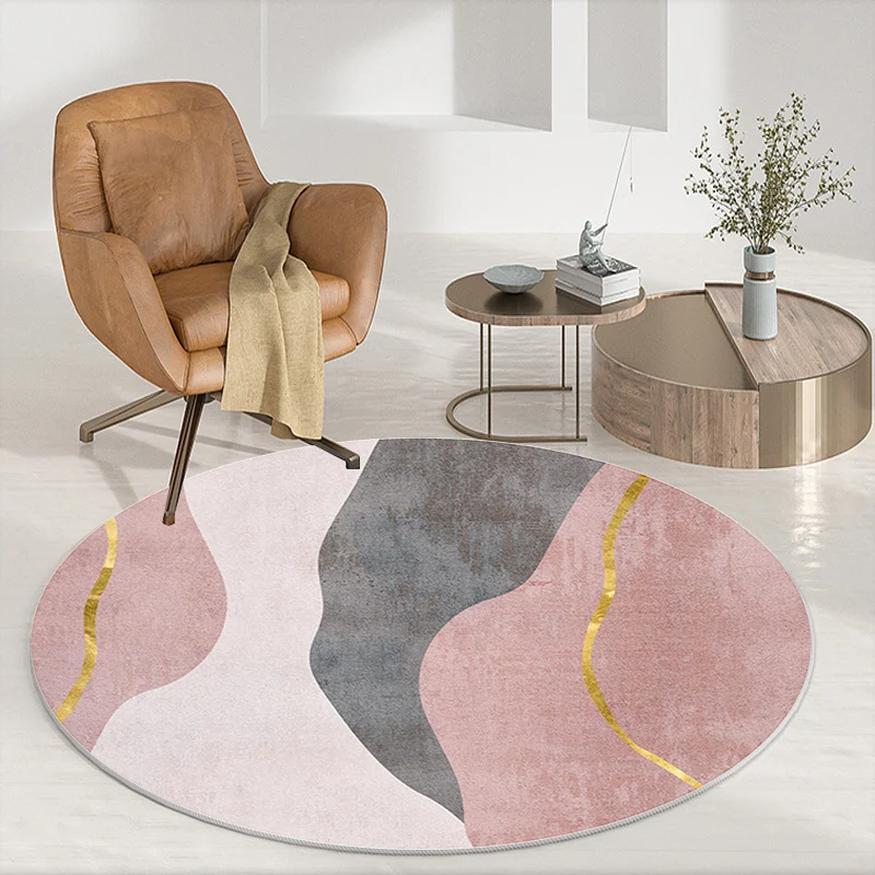 Abstract Patterned Round Area Rug Stornfield
