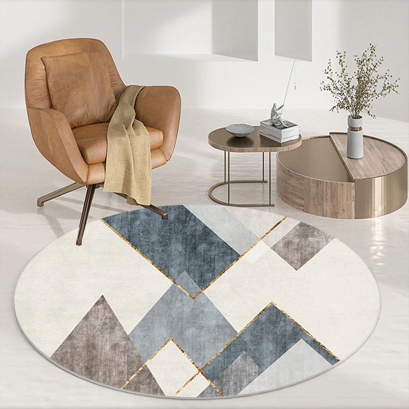 Abstract Patterned Round Area Rug Stornfield