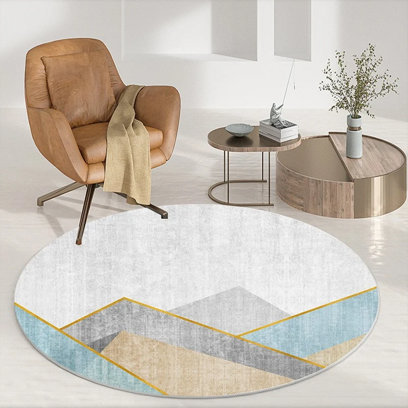 Abstract Patterned Round Area Rug Stornfield