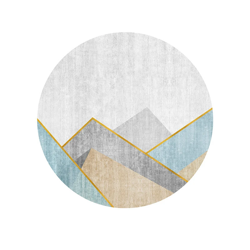 Abstract Patterned Round Area Rug Stornfield