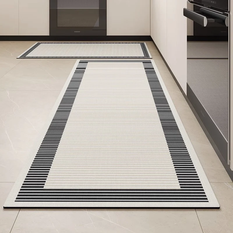 Abstract Line Art Non-Slip Kitchen Mat Stornfield