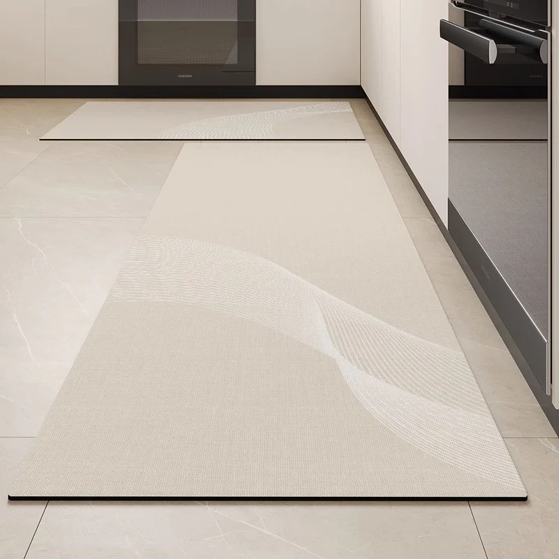 Abstract Line Art Non-Slip Kitchen Mat Stornfield