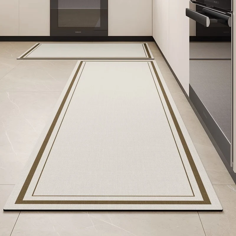 Abstract Line Art Non-Slip Kitchen Mat Stornfield
